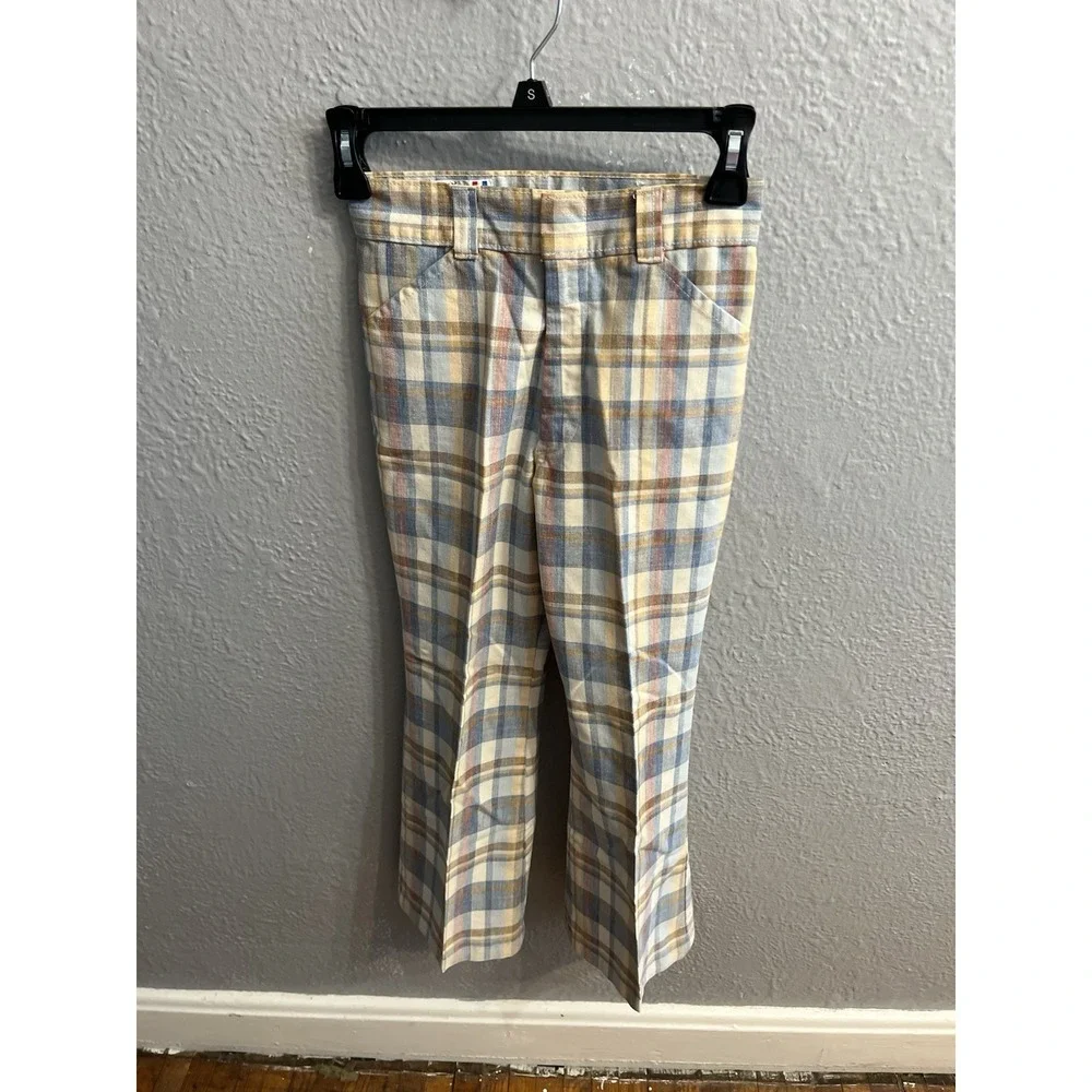 Vintage Boys Plaid Billy the Kid Pants‎ 1970s Plaid size